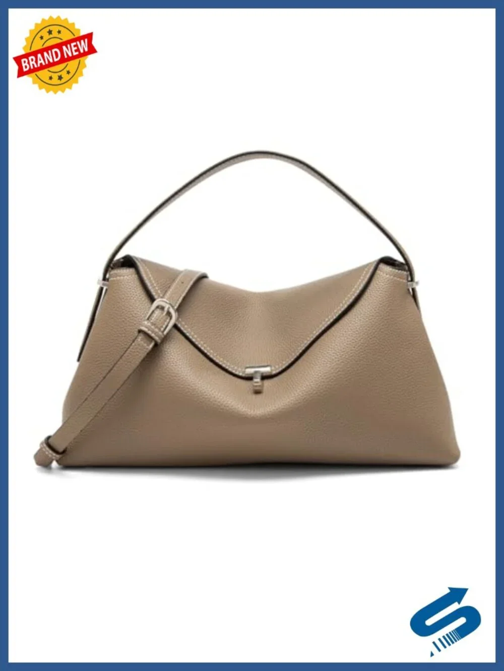 Leather Crossbody Bag Satchel with Multiple Compartments for Travel